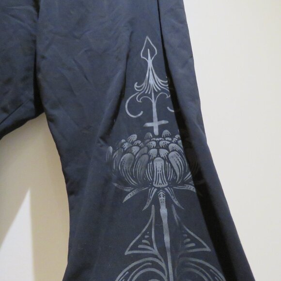 KILLSTAR Death Ray Black Stretch Leggings Skull Print Goth Vampire Whimsigoth - Picture 10 of 15